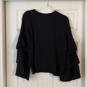 Ruffle Sleeve Sweater